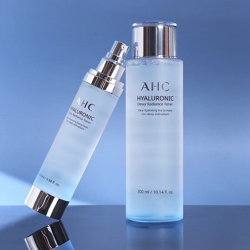 爱和纯AHC神仙水300ml 爽肤水补水保湿二次清洁提亮肤色温和不刺激透明质酸易吸收不粘腻水油平衡