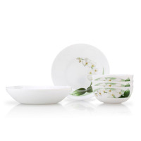 乐美雅 餐具及附件悠兰白玉餐具6件套 LC-S100G