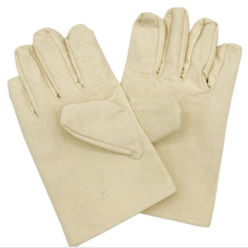 誉丰32道线全衬帆布手套扣指劳保工作手套yf5124双