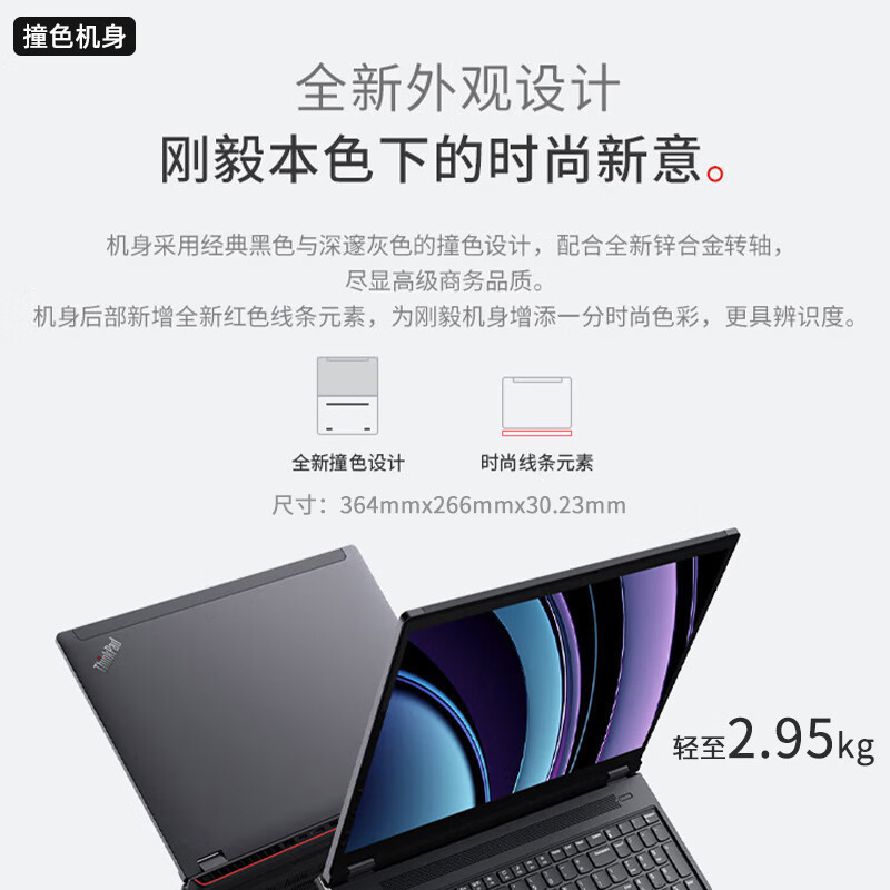 联想笔记本电脑ThinkPad P16 (02CD) 英特尔酷睿 16英寸高性能轻薄设计师工作站 定制i7-13700HX 64G 1TB RTXA3500 12G 2.5K超清