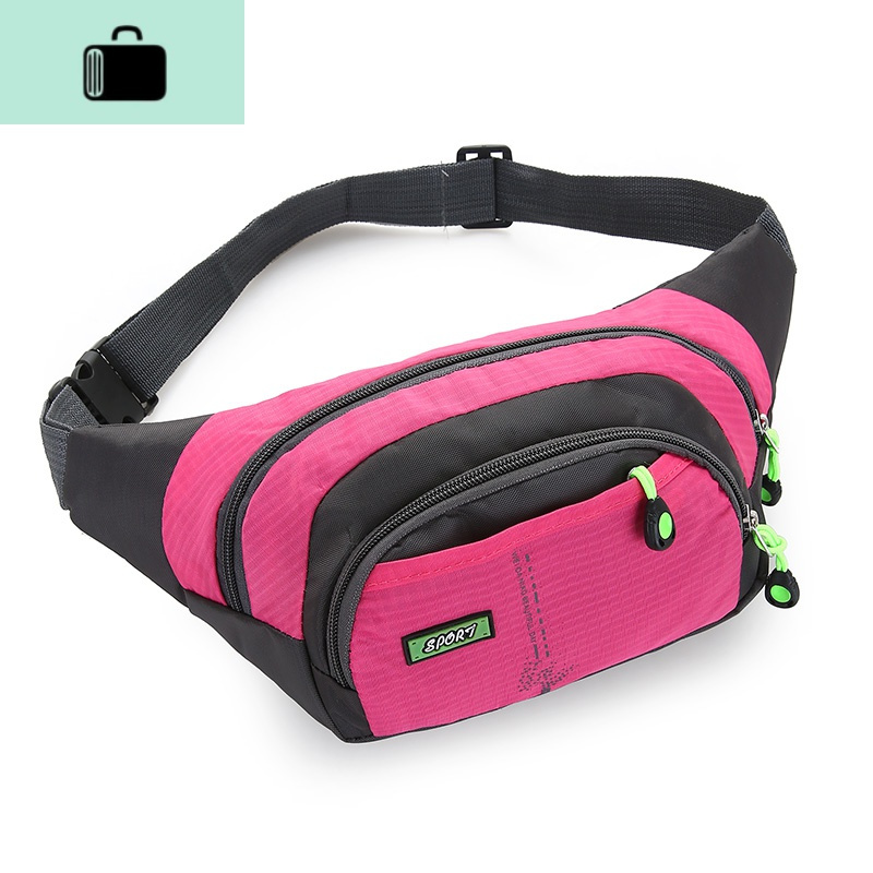 腰包女男多功能大容量防水挎包新款潮多层户外时尚手机生意收钱包new