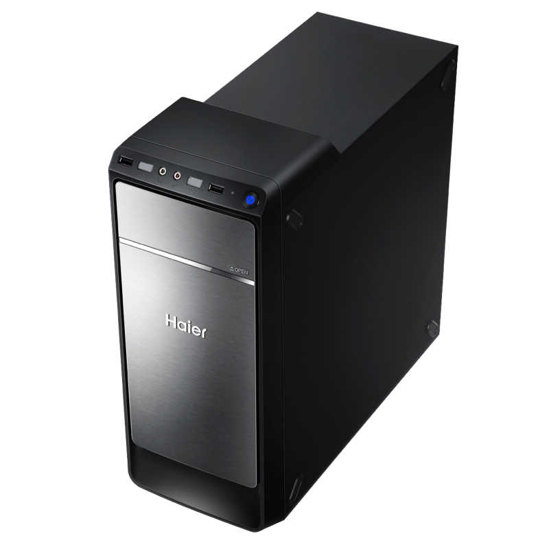 海尔(Haier)极光D2C 台式电脑套机 19.5英寸显示器(其他Intel平台 赛扬四核J3160 4GB 1TB 正版Win10)家用影音学生学习办公商用台式机