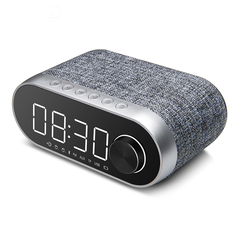 remax蓝牙闹钟音箱床头收音机音响42无线户外时钟低音炮fm桌面音箱