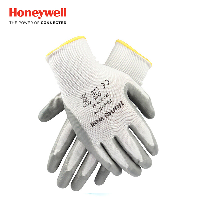 霍尼韦尔(Honeywell)2232230CN POLYTRIL TM耐油丁腈涂层尼龙芯工作手套9码10副
