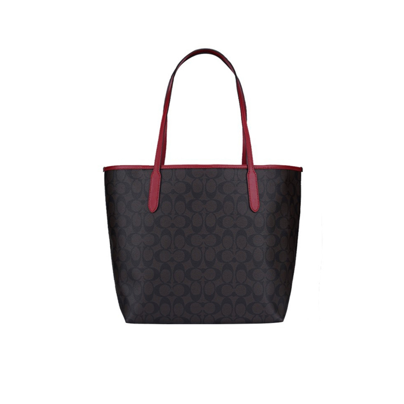 coach女士老花托特包