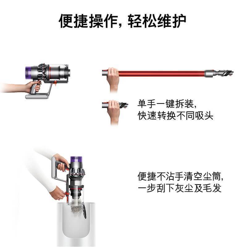 戴森(Dyson)无绳吸尘器V10 MH 深度清洁大户型 家用除螨 大吸力 宠物家庭适用