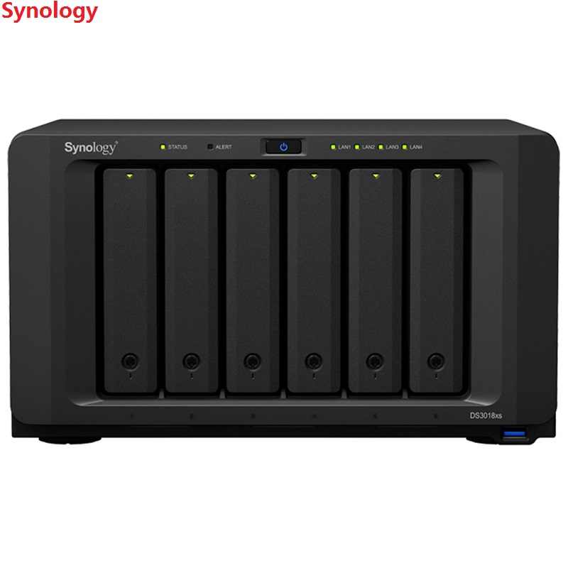 群晖(Synology)DS3018XS6盘位双核心NAS网络存储服务器磁盘阵列36TB企业级SATA硬盘不规则体