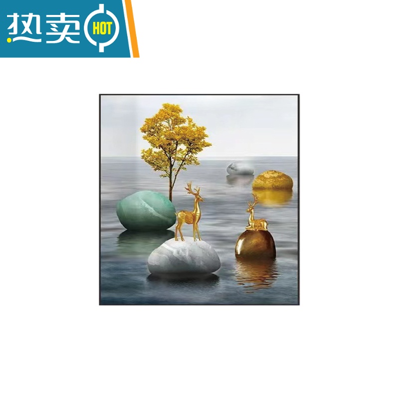 敬平电表箱装饰画免打孔现代简约配电箱轻奢挂画遮挡箱电闸箱客厅墙画装饰画高清大图
