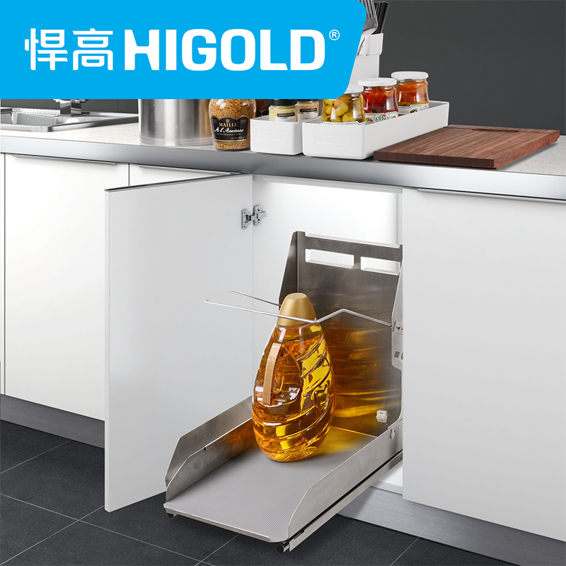 HIGOLD/悍高 诺亚方舟 拉篮厨房橱柜拉篮厨柜拉篮 配进口阻尼导轨高清大图
