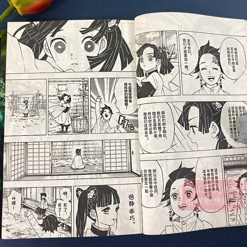 [正版]鬼灭之刃漫画书 7车头攻防战 简体中文版 日番studio日本漫画家吾峠呼世晴幻想超人气日系青少年课外高清大图