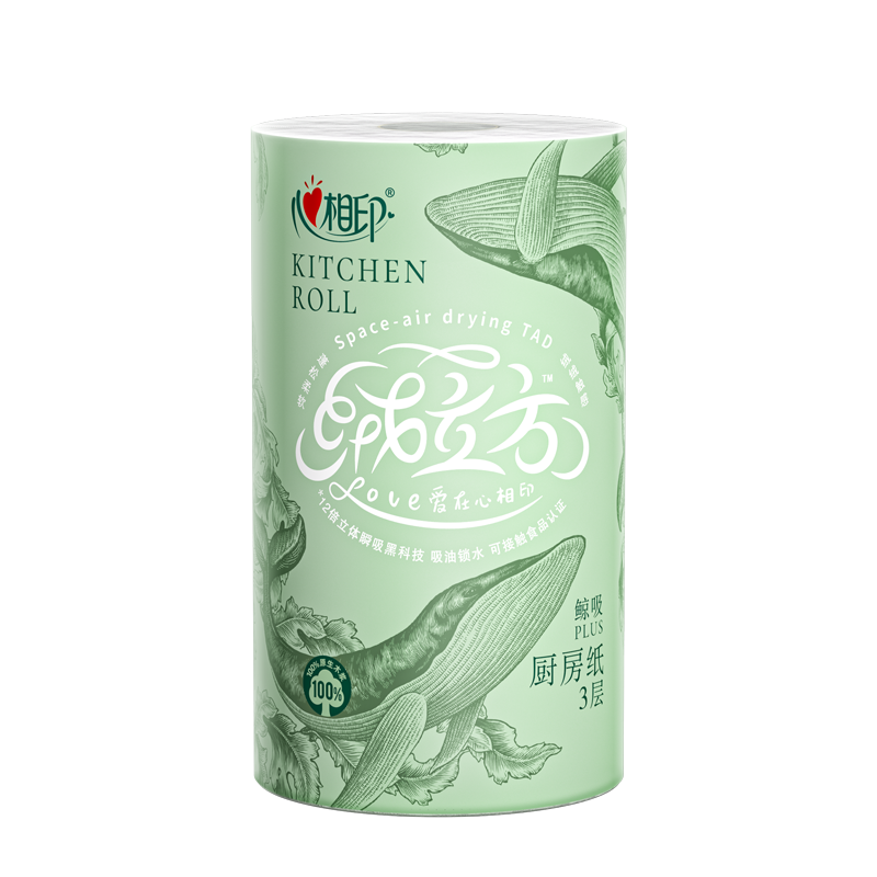 心相印 绒立方6粒装85节印花厨房纸巾TKT1085(箱装)高清大图