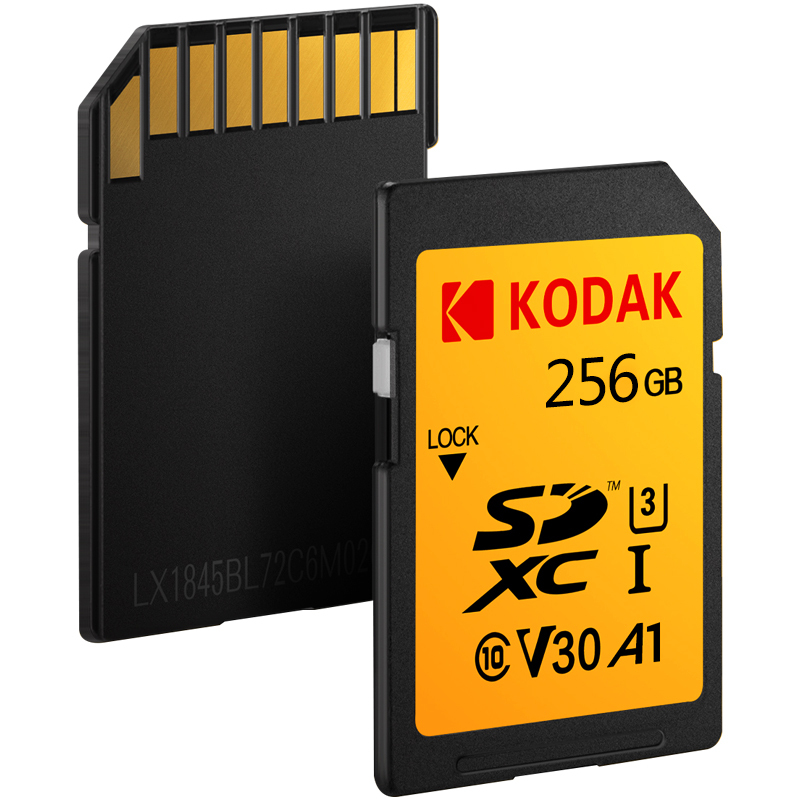 柯达(Kodak) 256GB SD 存储卡 U3 A1 V30 性能级读速95MB/s 写速85MB/s 4K高清专业