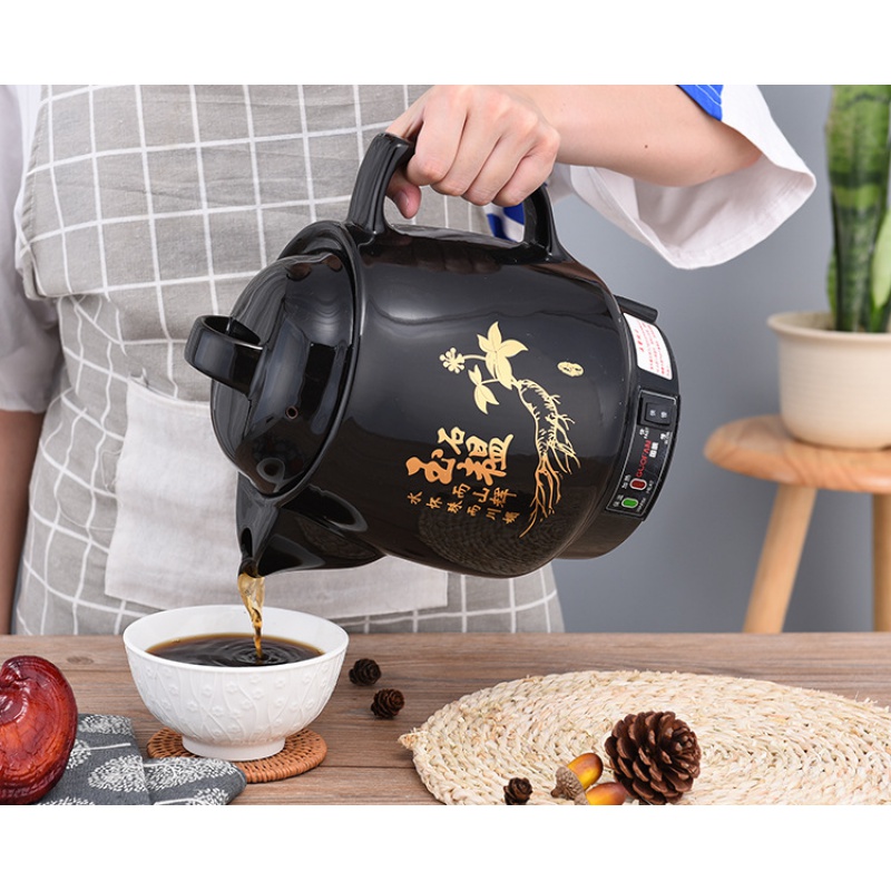 全自动中药壶煎药家用电煎壶煎砂锅电药罐煮黄金蛋煲熬药养生机 黑