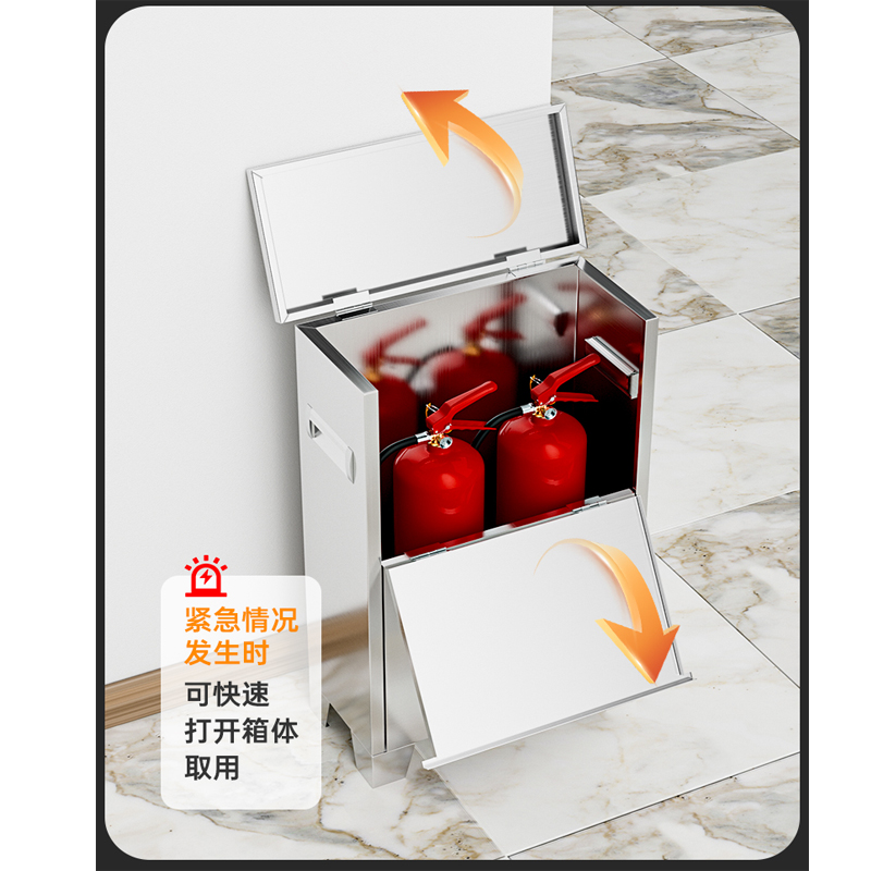 馨飞虎不锈钢灭火器箱 XFH-MH03/个高清大图
