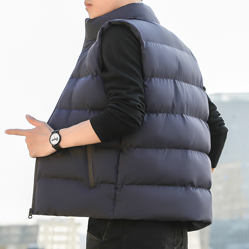 伊夫狼爪yifulangzhua羽绒棉马甲男冬季帅气休闲百搭宽松大码坎肩外套