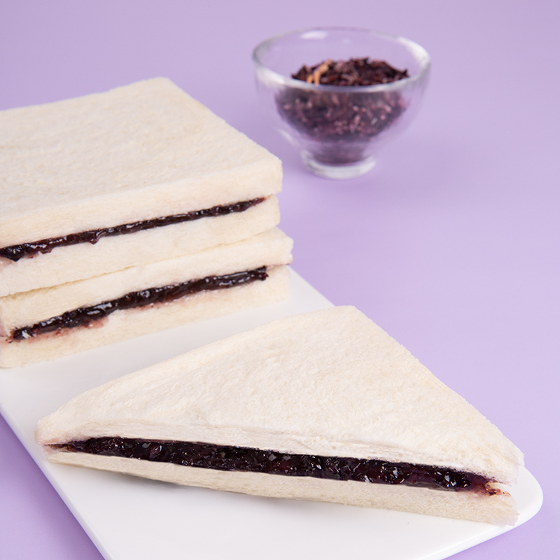 麦吉士紫米黑米早餐面包糯米吐司切片蛋糕夹心800g