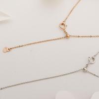 潮宏基 Love&lock 红18K金项链女款玫瑰金彩金链配链