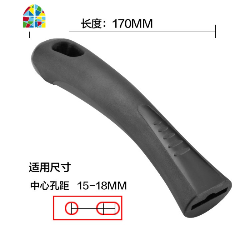 顺豪加厚通用炒锅手柄锅把手锅具配件电木防烫电磁炉炒菜铁锅 FENGHOU 分体炒锅把C两孔距离15-18mm高清大图