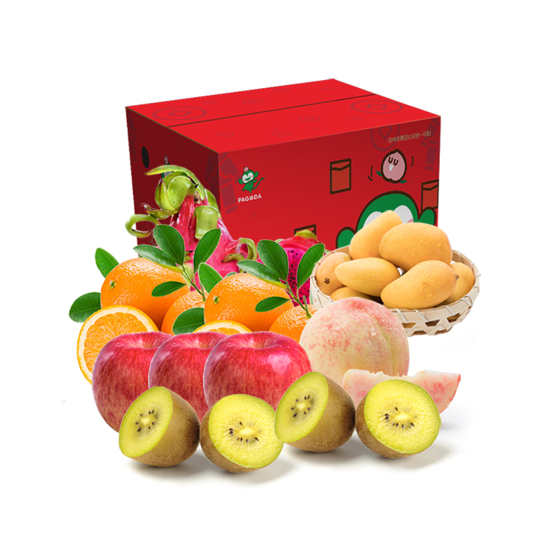 pagoda百果园店万粽期待水果礼包约38kg视频