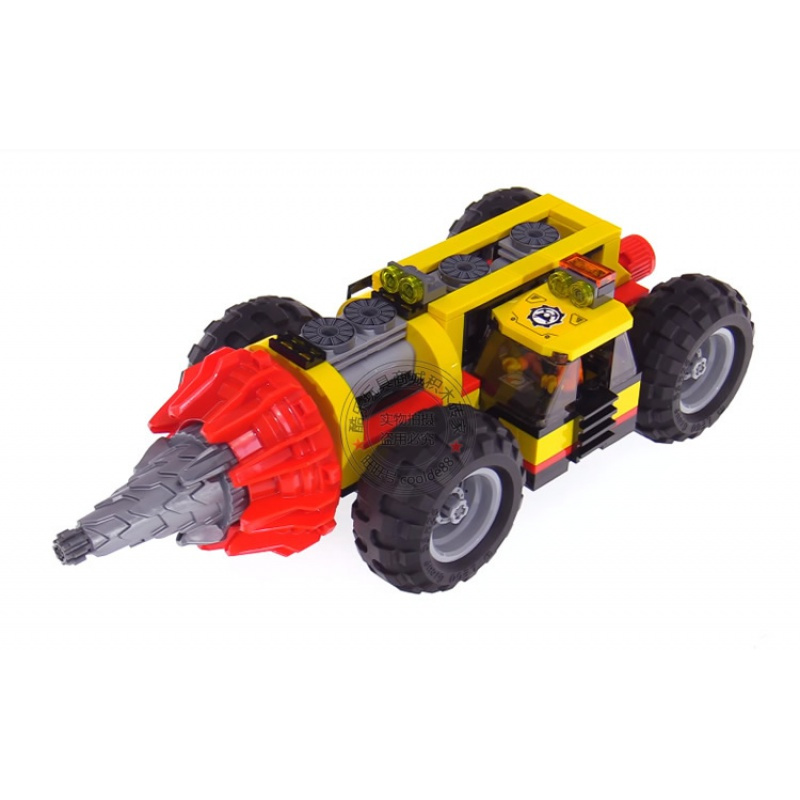 城市组工程系列重型采矿场钻孔机专家基地车兼容乐玩具