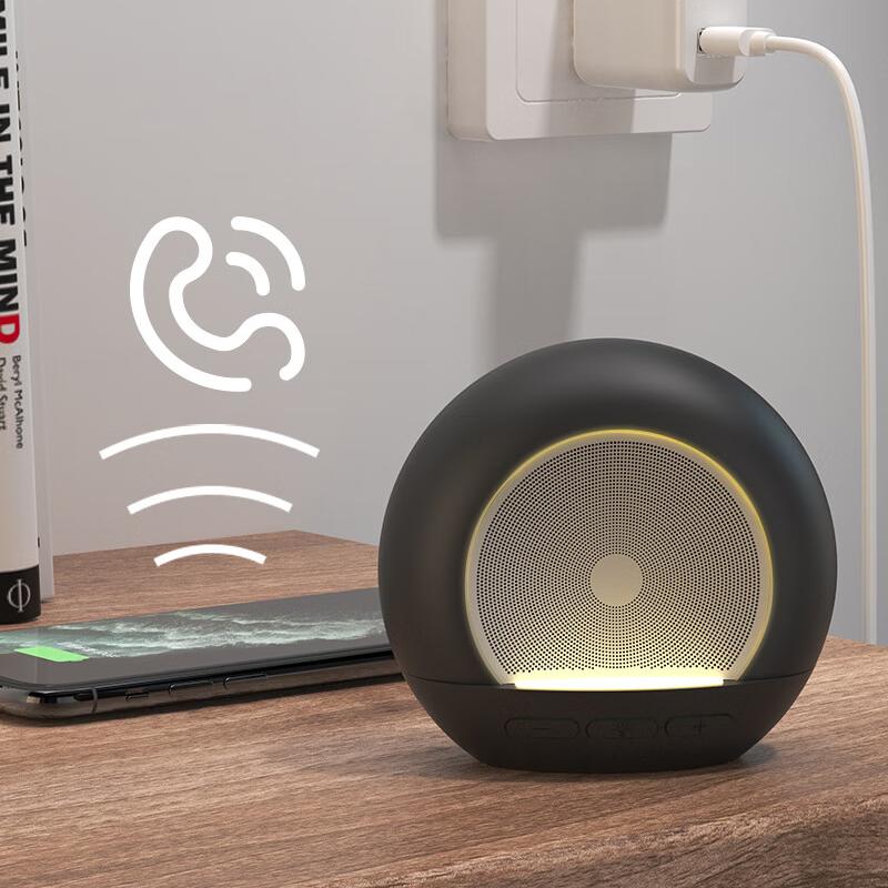 巴赫约翰 无线迷你便携式桌面多功能无线小音箱 DW06白色高清大图