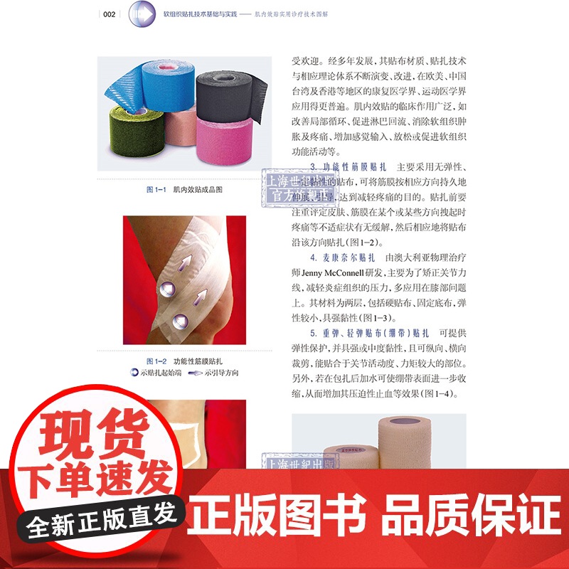 软组织贴扎技术基础与实践 肌内效贴实用诊疗技术图解 实用工具书 专业医务人员体育界人士及运动爱好者工具书 上海科学技术出高清大图
