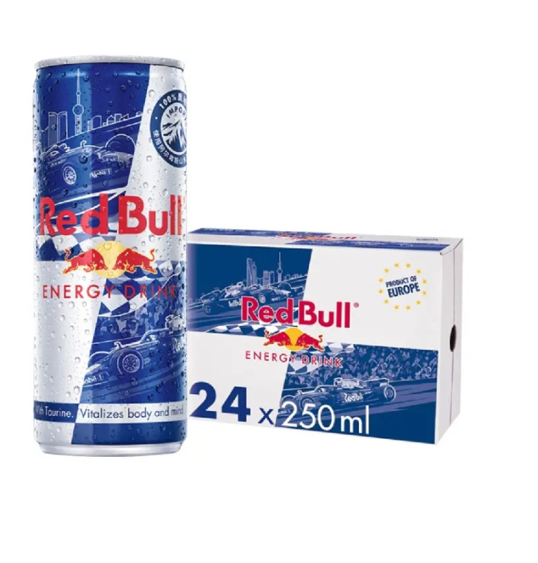 奥地利原装进口 红牛(Red Bull)含气维生素功能饮料 250ml*24罐 整箱