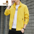 YANXU春季休闲帅气外套男士款2023新款春装迷彩夹克男工装上衣男装 XL124-143斤 027黄色