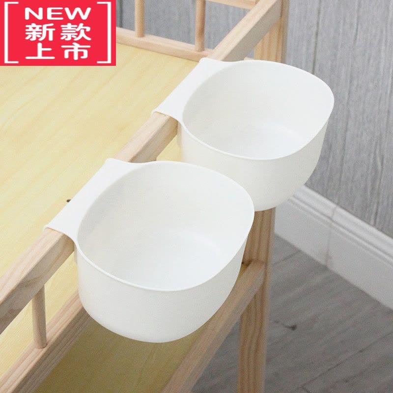 可莉允尿布台收纳盒塑料婴儿床边挂篮抚触按摩台置储物篮尿布收纳挂袋图片