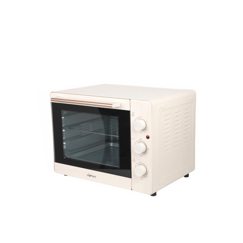 联创(LIAN)电烤箱家用多功能迷你小烤箱家用容量小型烘焙S型发热管双层烤位 乳白色 32L DF-OV318M