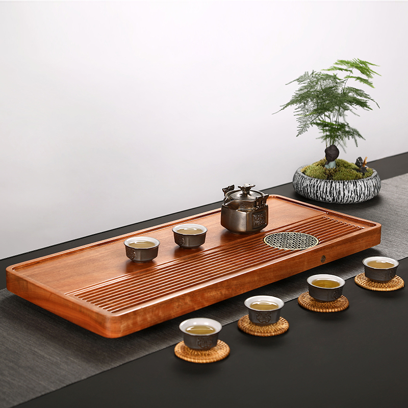 常生源 茶盘茶托 茶具实木功夫茶盘 简约茶台茶海 宏图大志茶盘65*28*3.5cm