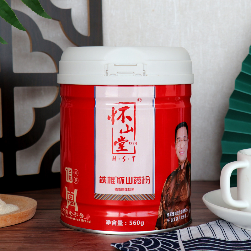 怀山堂 河南铁棍山药粉 560g罐装 早餐加餐 营养代餐 传统滋补 山药 五谷 养生