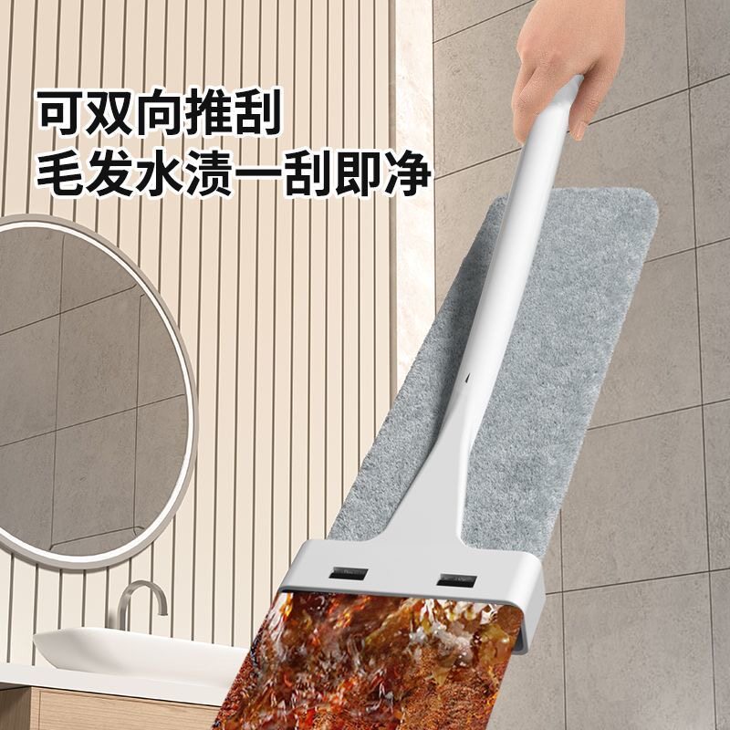 铝合金平板 70大号 家用尘推平板拖把2026新款拖布懒人免手洗一拖净 共2布高清大图