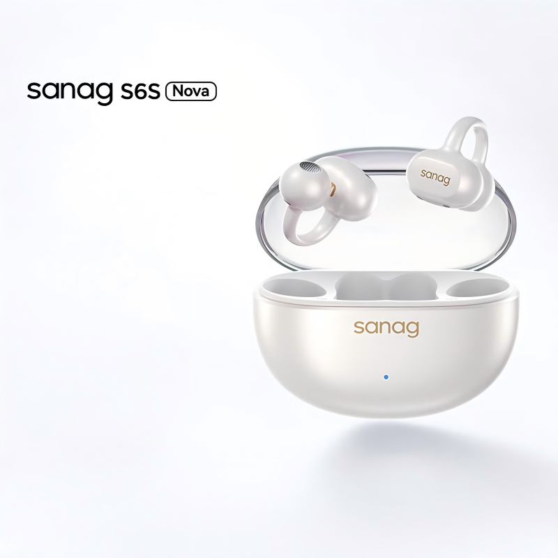 sanag塞那 耳夹式运动蓝牙耳机S6SNova 珍珠白 (单位:个)