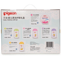 贝亲(Pigeon)婴儿清洁护肤用品5件套 IA119 宝宝沐浴洗护套装 洗护礼盒