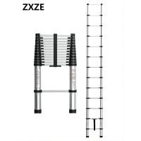ZXZE 便携式伸缩铝梯11级(3.2M)HL09-SST11(1把/箱)用于家庭爬高 工程梯等爬高用工具