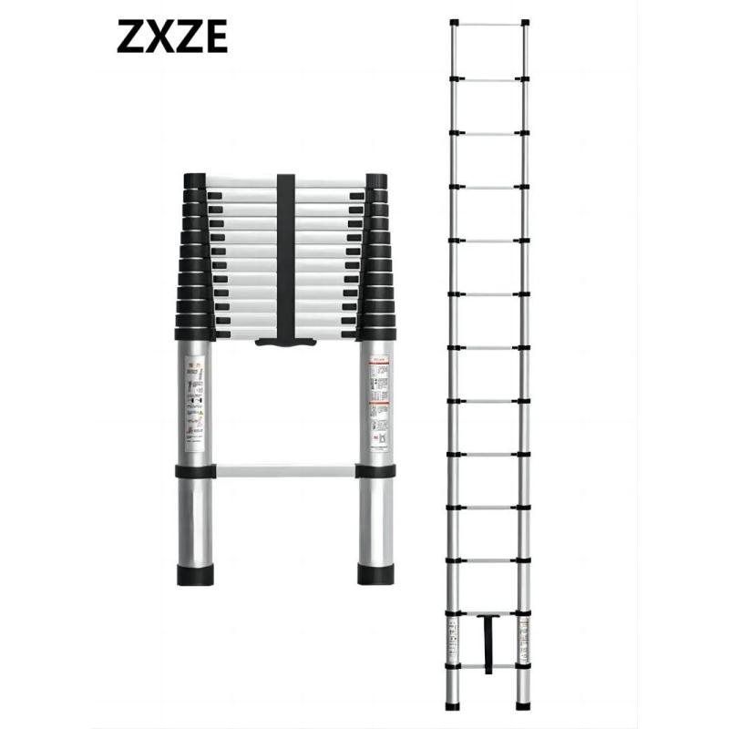 ZXZE 便携式伸缩铝梯11级(3.2M)HL09-SST11(1把/箱)用于家庭爬高 工程梯等爬高用工具