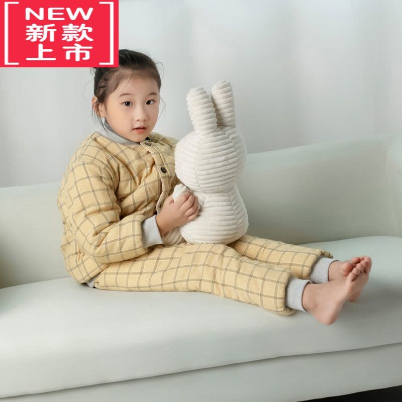 可莉允花儿童棉衣家居服校服器内胆中大童男女童宝宝棉服冬季格子图片