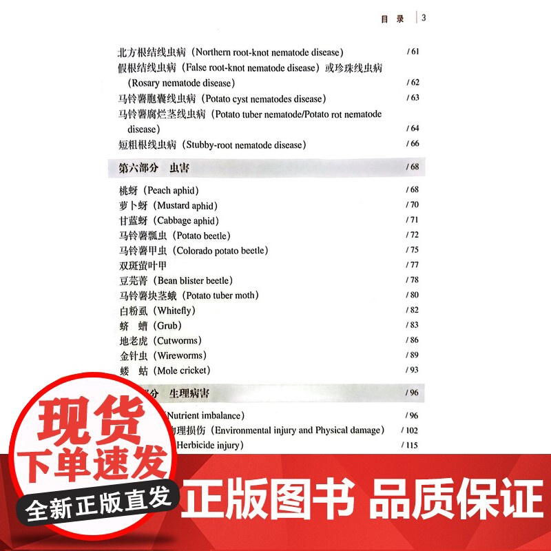 马铃薯主要病虫害识别与防治 张若芳 编 中国农业出版社9787109199866高清大图