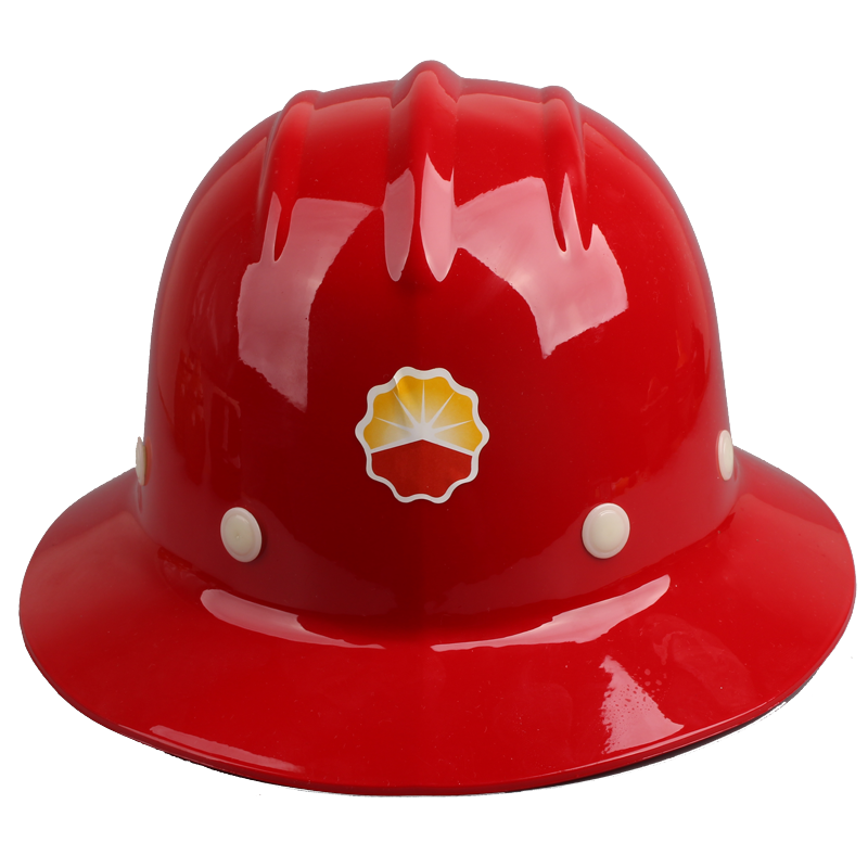大沿安全帽安全帽工地宽边防晒防砸防雨特大沿大檐头盔工程安全帽红色