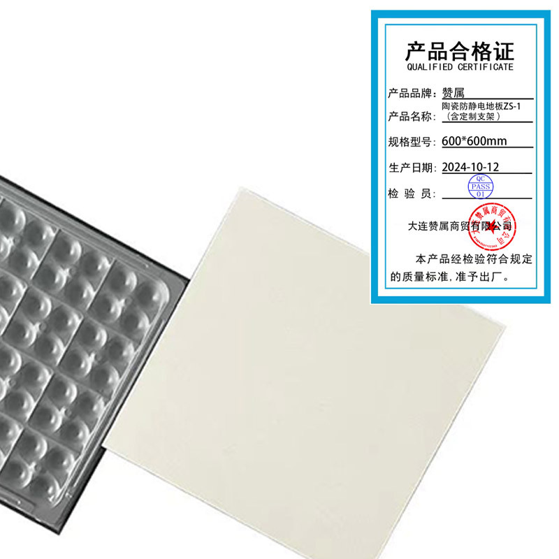赞属 陶瓷防静电地板ZS-1(含定制支架 ) 600*600mm 块