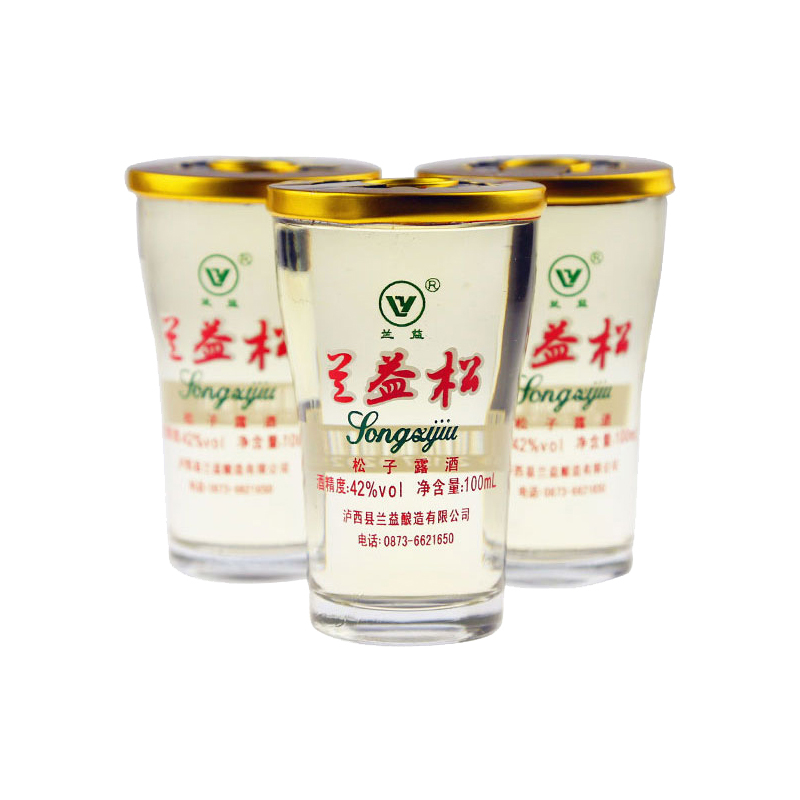 42°兰益松松子露酒 100ml*12杯 云南白酒