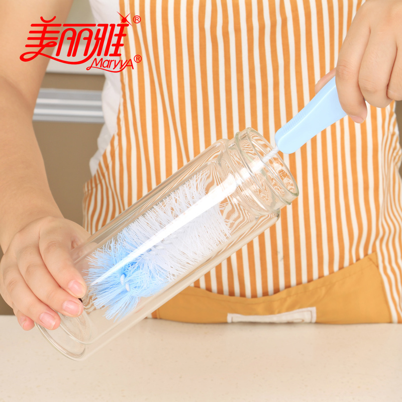 美丽雅伸缩杯刷奶瓶刷玻璃杯清洁刷水壶刷子 十把装 HC063860