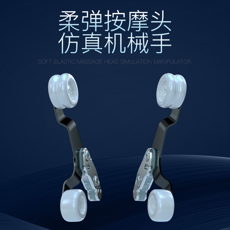 AUX/奥克斯豪华智能按摩椅N3家用全身全自动太空豪华舱小型多功能电动沙发深V零重力颈椎肩腰揉捏按摩器 灰色