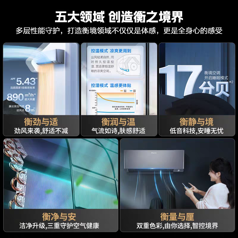 大金(DAIKIN)2025年新品大1匹新1级能效变频空调 康达效应气流 自动清洁 WIFI智控TXE126ZC-H1