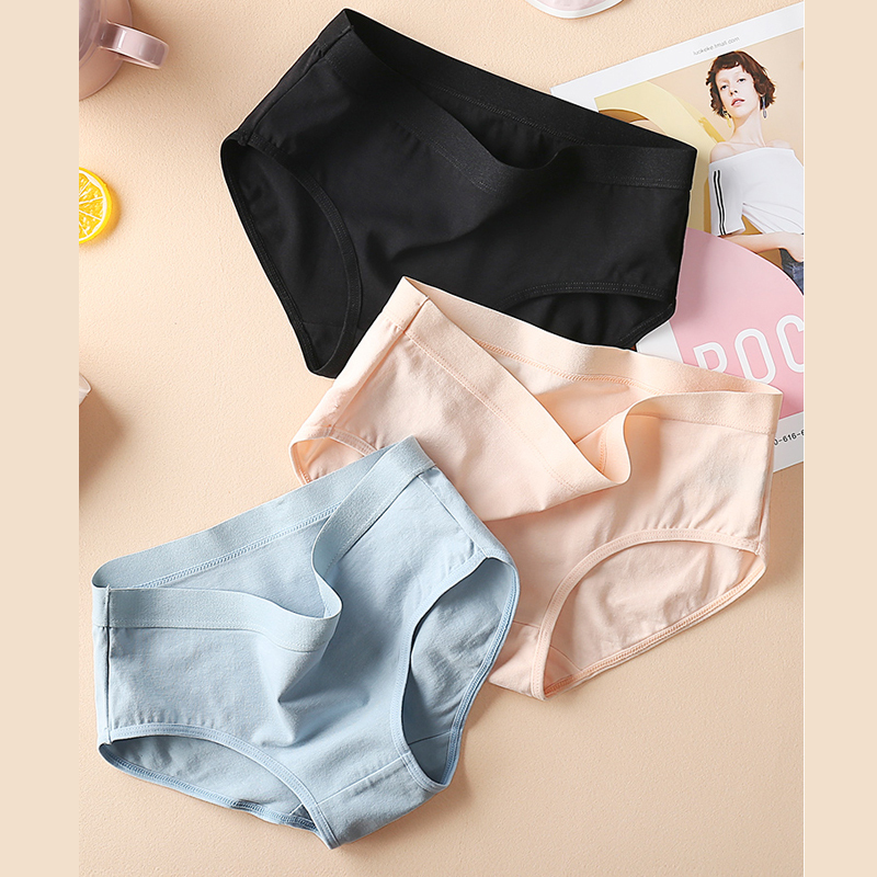 少女士内裤女纯棉质竹炭面料都市中腰全棉莫代尔学生丽人抗菌