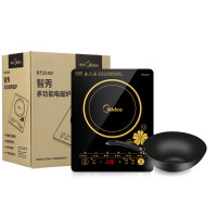 美的电磁炉 触控面板 八档火力 一键爆炒 C21-RT2140 汉森黑晶面板 触控式