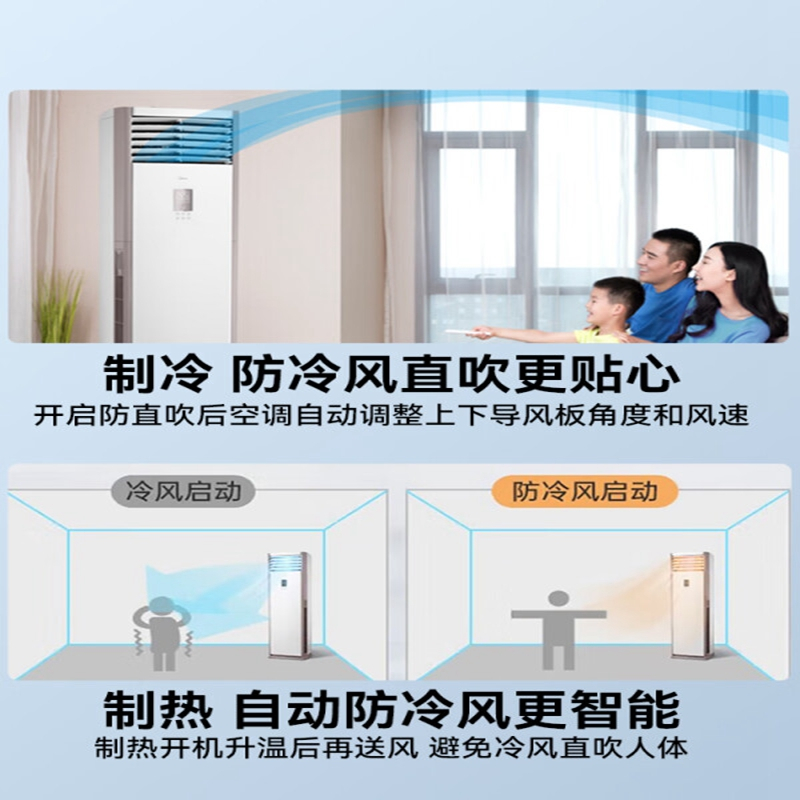 美的 中央空调5匹柜式空调 商用柜机冷暖变频新能效380V RFD-120LW/BSDN8Y-PA401(B3)A