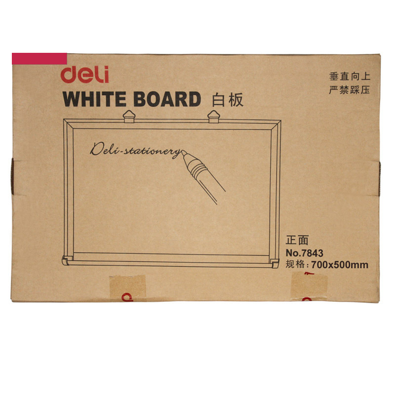 得力(deli)7843 易擦 磁性办公 教学 会议白板(40cm*60cm)单个装