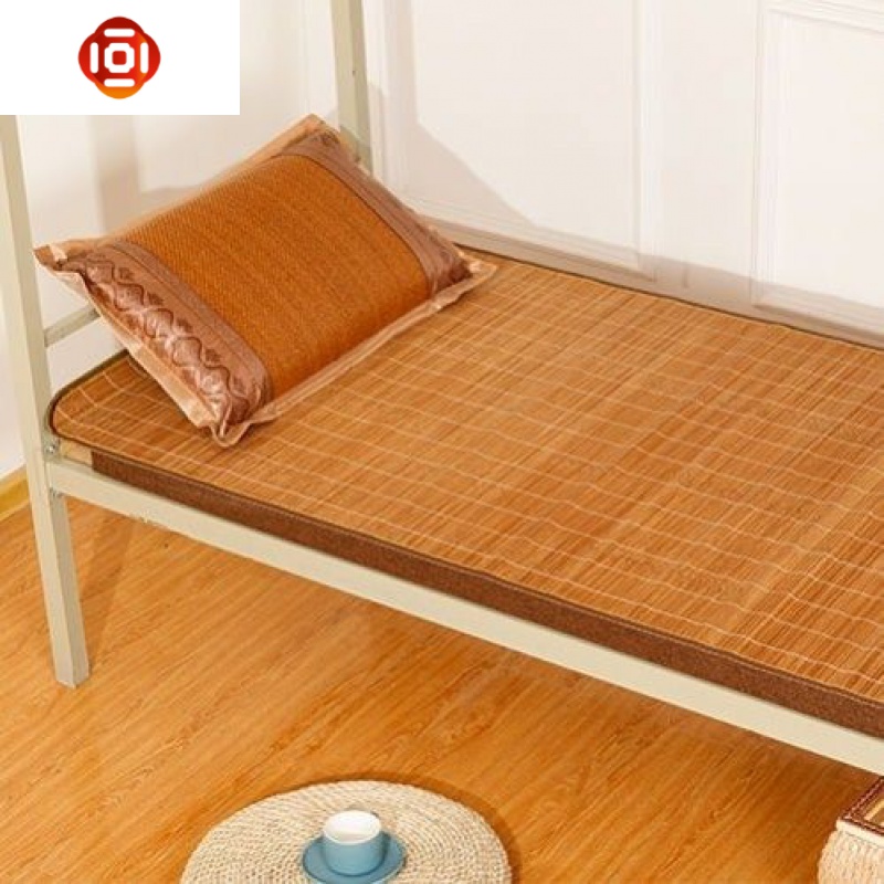 夏季超光滑木纹镜面碳化双面两用宽竹席深色折叠凉席15m18米三维工匠